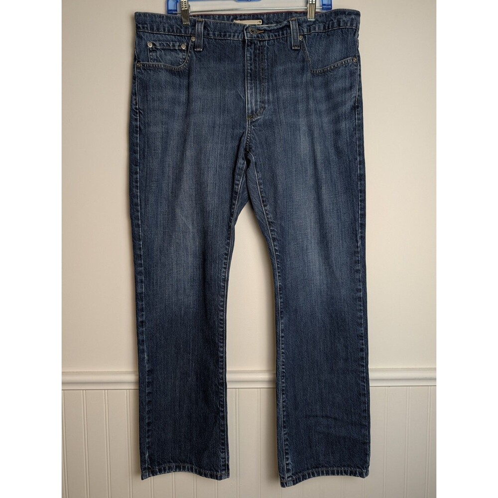 L.L. Bean Standard Fit Men’s Jeans 38x29 Blue Denim 100% Cotton Straight Leg
